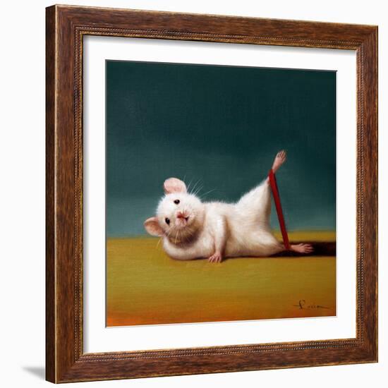 Gym Rat Side Leg Lift-Lucia Heffernan-Framed Art Print