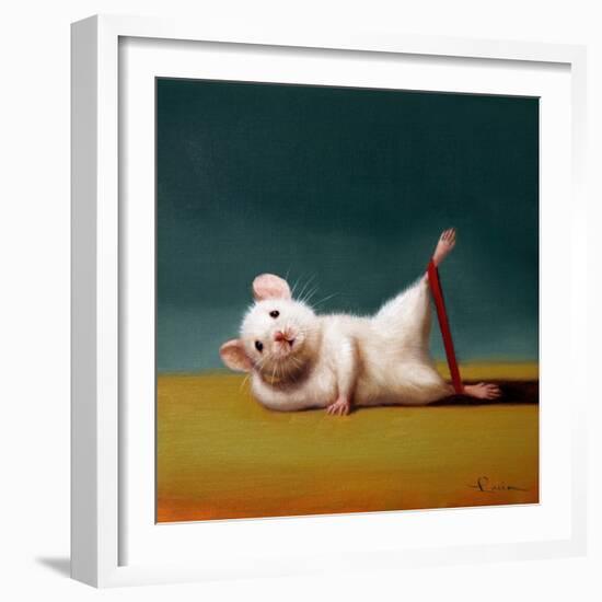 Gym Rat Side Leg Lift-Lucia Heffernan-Framed Art Print