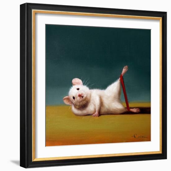 Gym Rat Side Leg Lift-Lucia Heffernan-Framed Art Print