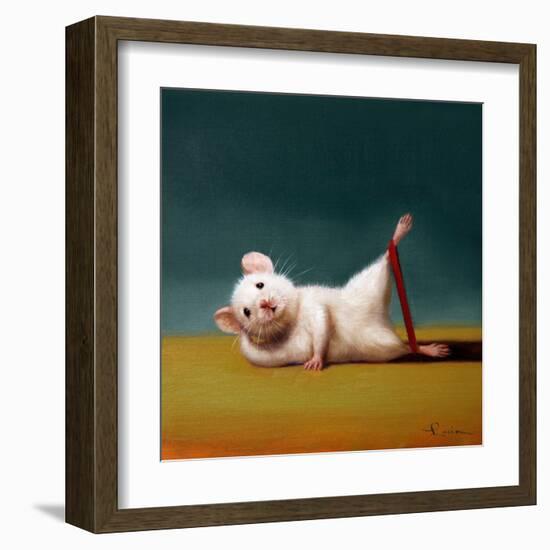 Gym Rat Side Leg Lift-Lucia Heffernan-Framed Art Print