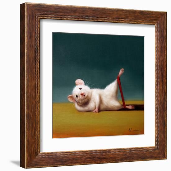 Gym Rat Side Leg Lift-Lucia Heffernan-Framed Art Print