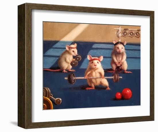 Gym Rats-Lucia Heffernan-Framed Art Print