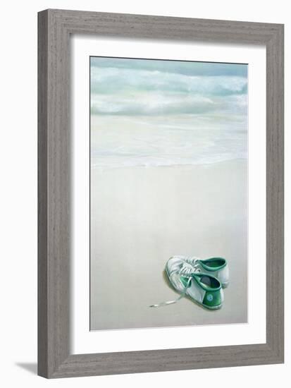 Gym Shoes on Beach-Lincoln Seligman-Framed Giclee Print