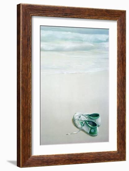 Gym Shoes on Beach-Lincoln Seligman-Framed Giclee Print