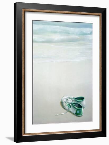 Gym Shoes on Beach-Lincoln Seligman-Framed Giclee Print