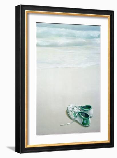 Gym Shoes on Beach-Lincoln Seligman-Framed Giclee Print