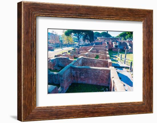 Gymn of Terme di Nettuno (Roman baths of Neptune), Ostia Antica archaeological site-Nico Tondini-Framed Photographic Print