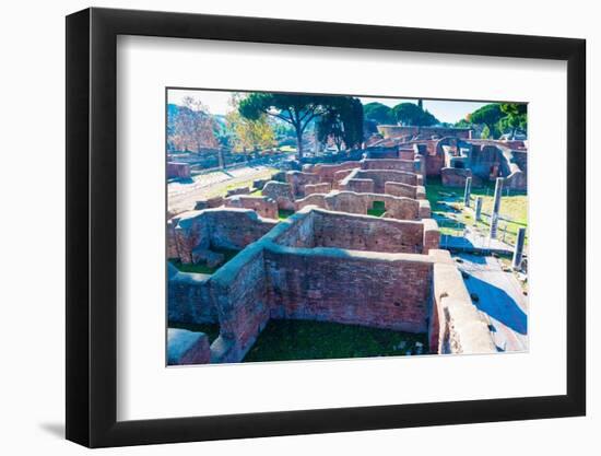 Gymn of Terme di Nettuno (Roman baths of Neptune), Ostia Antica archaeological site-Nico Tondini-Framed Photographic Print