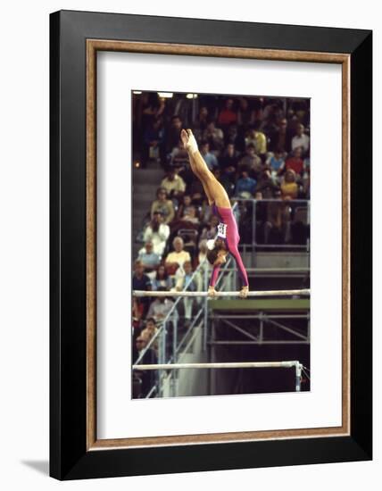 Gymnast at 1972 Summer Olympic Games in Munich Germany-John Dominis-Framed Photographic Print