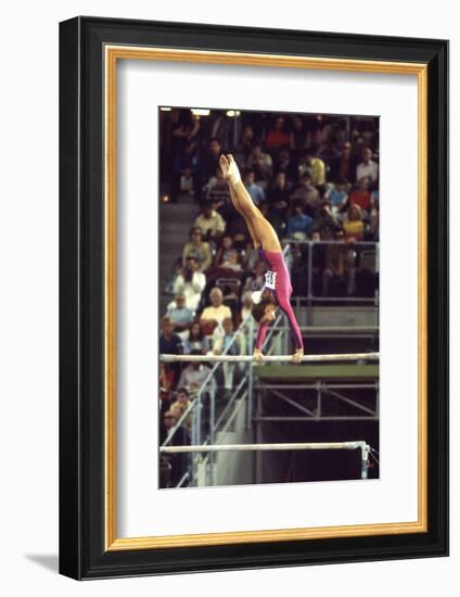 Gymnast at 1972 Summer Olympic Games in Munich Germany-John Dominis-Framed Photographic Print