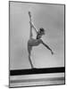 Gymnast Cathy Rigby, Training on Balancing Beam-John Dominis-Mounted Premium Photographic Print