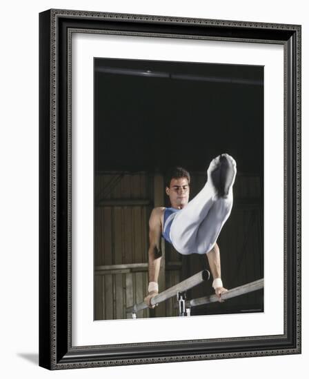 Gymnast on the Parallel Bars-null-Framed Photographic Print