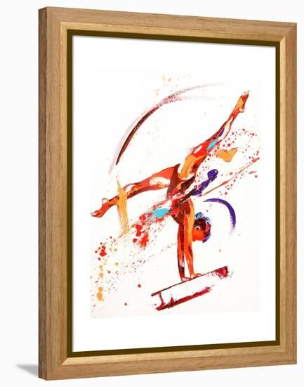 Gymnast One, 2010-Penny Warden-Framed Premier Image Canvas