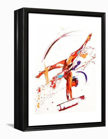 Gymnast One, 2010-Penny Warden-Framed Premier Image Canvas