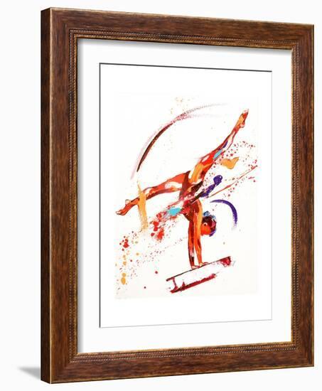 Gymnast One, 2010-Penny Warden-Framed Giclee Print