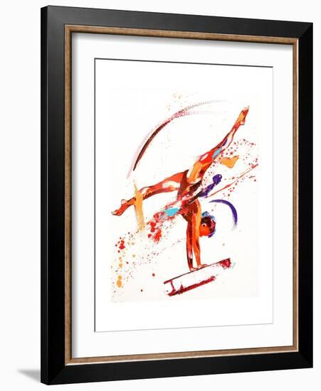 Gymnast One, 2010-Penny Warden-Framed Giclee Print