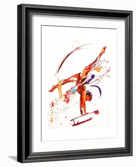 Gymnast One, 2010-Penny Warden-Framed Giclee Print