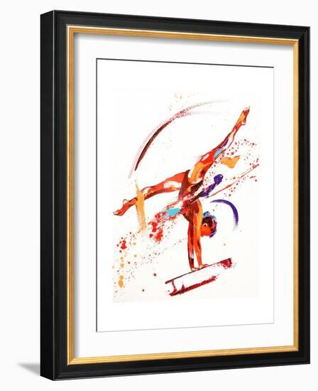 Gymnast One, 2010-Penny Warden-Framed Giclee Print