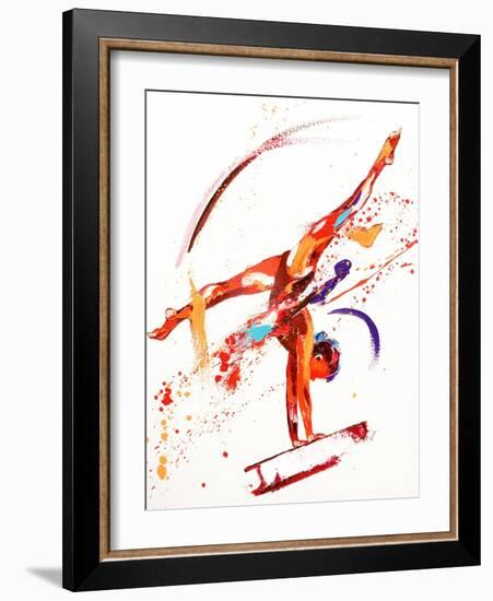 Gymnast One, 2010-Penny Warden-Framed Giclee Print