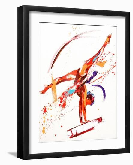 Gymnast One, 2010-Penny Warden-Framed Giclee Print