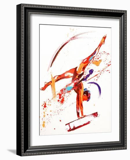 Gymnast One, 2010-Penny Warden-Framed Giclee Print