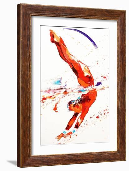 Gymnast Three, 2010-Penny Warden-Framed Giclee Print