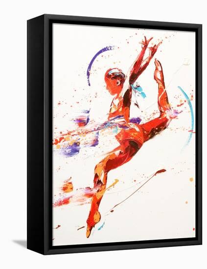 Gymnast Two, 2010-Penny Warden-Framed Premier Image Canvas