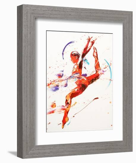 Gymnast Two, 2010-Penny Warden-Framed Giclee Print