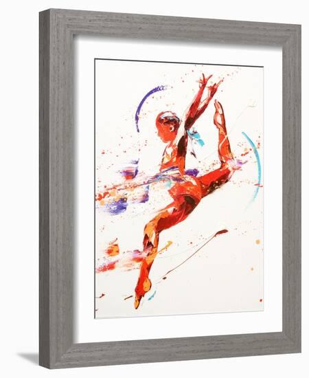 Gymnast Two, 2010-Penny Warden-Framed Giclee Print