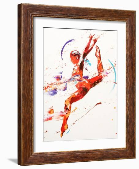 Gymnast Two, 2010-Penny Warden-Framed Giclee Print