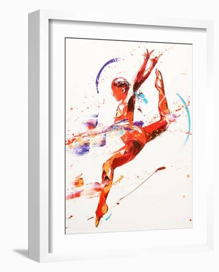 Gymnast Two, 2010-Penny Warden-Framed Giclee Print