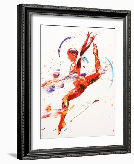 Gymnast Two, 2010-Penny Warden-Framed Giclee Print