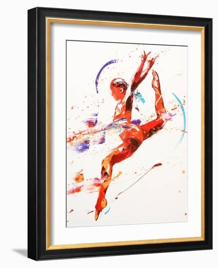 Gymnast Two, 2010-Penny Warden-Framed Giclee Print