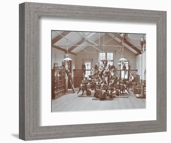 Gymnastic Display at Elm Lodge Residential School for Elder Blind Girls, London, 1908-null-Framed Photographic Print