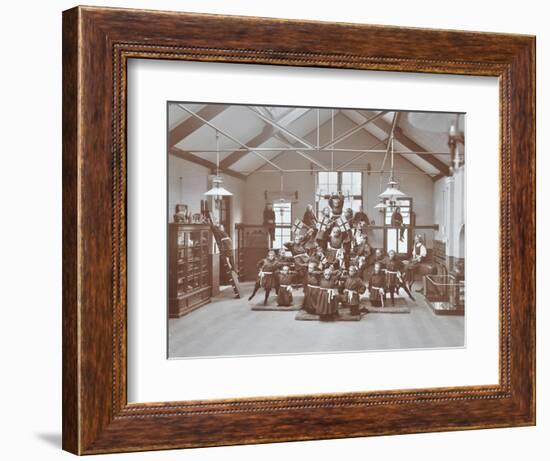 Gymnastic Display at Elm Lodge Residential School for Elder Blind Girls, London, 1908-null-Framed Photographic Print