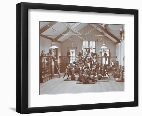 Gymnastic Display at Elm Lodge Residential School for Elder Blind Girls, London, 1908-null-Framed Photographic Print