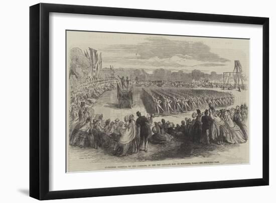 Gymnastic Festival of the Germans, in the Pre Catalan, Bois De Boulogne, Paris-null-Framed Giclee Print