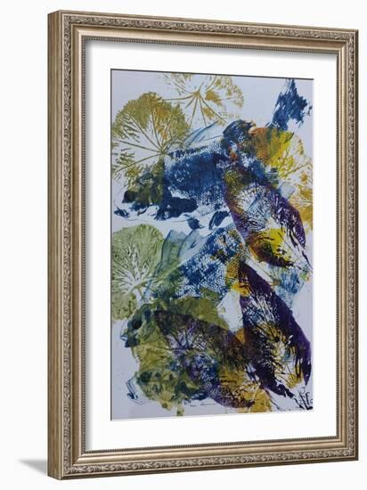 Gyotaku Fish Painting, Oils, 2020-jocasta shakespeare-Framed Giclee Print
