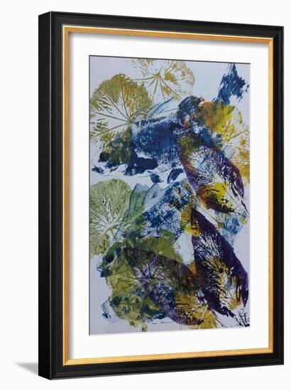 Gyotaku Fish Painting, Oils, 2020-jocasta shakespeare-Framed Giclee Print