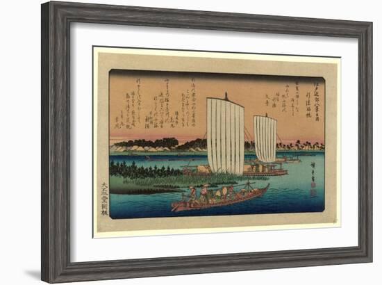 Gyotoku No Kihan-Utagawa Hiroshige-Framed Giclee Print