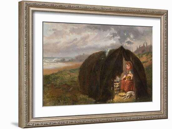 Gypsies Camped on the Beach, Near South Shields, 1876-Ralph Hedley-Framed Giclee Print