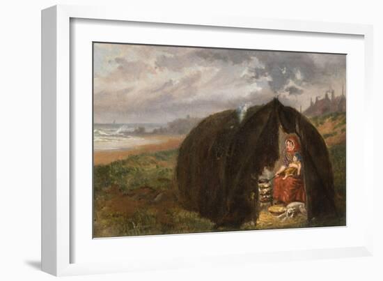 Gypsies Camped on the Beach, Near South Shields, 1876-Ralph Hedley-Framed Giclee Print