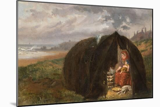 Gypsies Camped on the Beach, Near South Shields, 1876-Ralph Hedley-Mounted Giclee Print