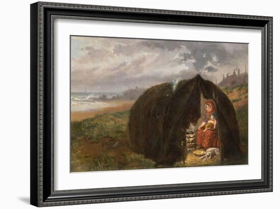 Gypsies Camped on the Beach, Near South Shields, 1876-Ralph Hedley-Framed Giclee Print