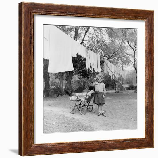 Gypsies Living in Slums under the Trees in New Forest, England-William Sumits-Framed Photographic Print