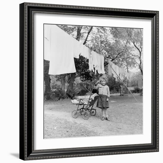 Gypsies Living in Slums under the Trees in New Forest, England-William Sumits-Framed Photographic Print