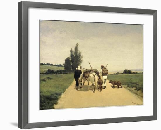Gypsies on the Road-Karel Frederik Bombled-Framed Art Print