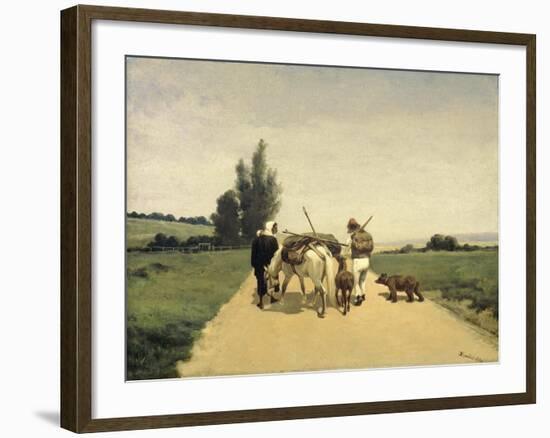 Gypsies on the Road-Karel Frederik Bombled-Framed Art Print