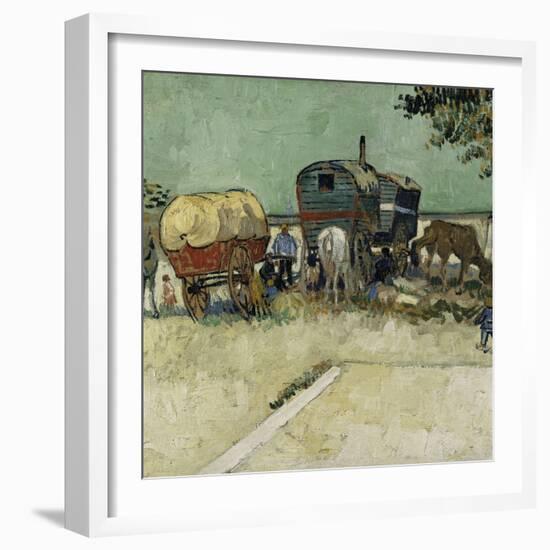 Gypsy Camp, c.1888-Vincent van Gogh-Framed Giclee Print