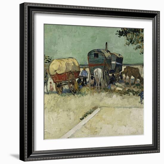 Gypsy Camp, c.1888-Vincent van Gogh-Framed Giclee Print